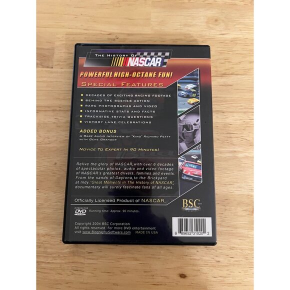 Great Moments In The History Of NASCAR Limited Edition 2004 DVD Racing Pre-Owned - Picture 2 of 4